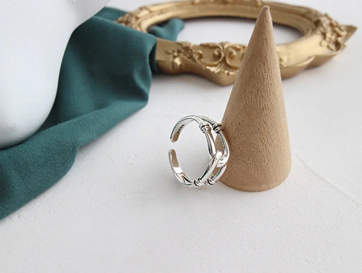 Open Ring, Cross Ring, Chain Ring Set