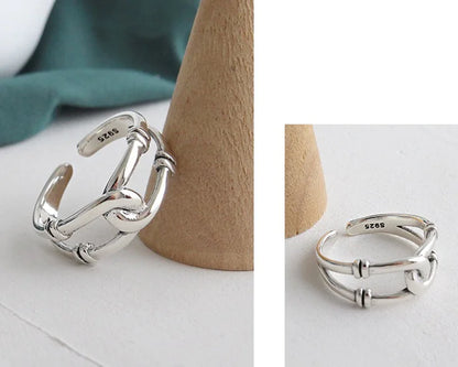 Open Ring, Cross Ring, Chain Ring Set
