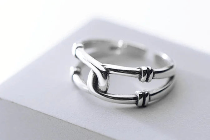 Open Ring, Cross Ring, Chain Ring Set