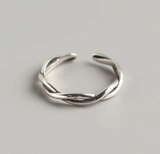 Open Ring, Twisted Ring, Wave Pattern Ring
